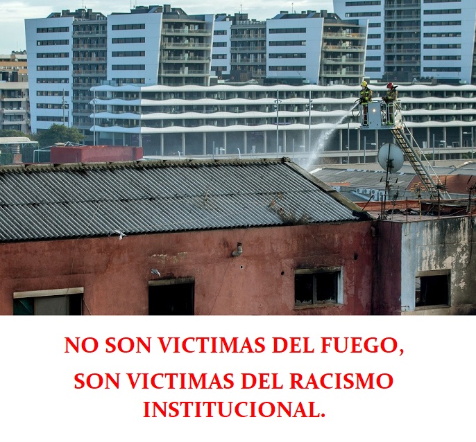 NO SON VICTIMAS DEL FUEGO, SON VICTIMAS DEL RACISMO INSTITUCIONAL